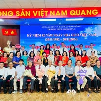 TRƯỜNG THPT HỒNG BÀNG 35 NĂM XÂY DỰNG, TRƯỞNG THÀNH VÀ PHÁT TRIỂN (1988 – 2023)